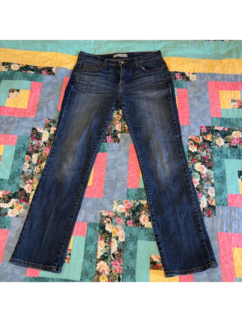 Levi's 505 Straight Leg Classic Jeans Woman’s Size 6 S/C Denim Blue Pants